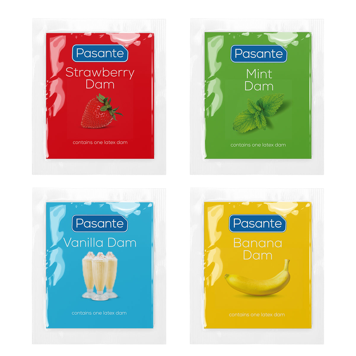 Pasante Oral Dams Assorted 36 Pack