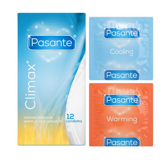 Pasante Climax Ribbed Condoms 12 Pack