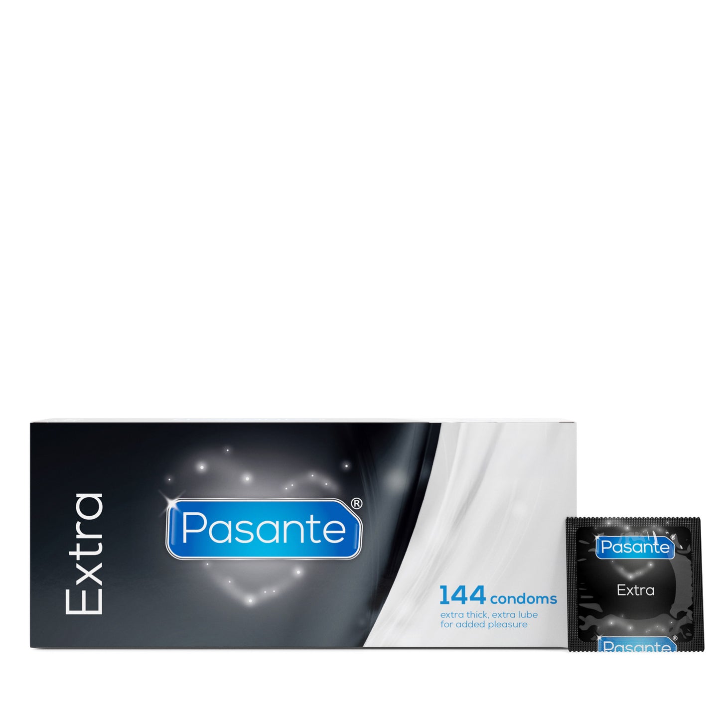 Pasante Extra Condoms 144 Clinic Pack