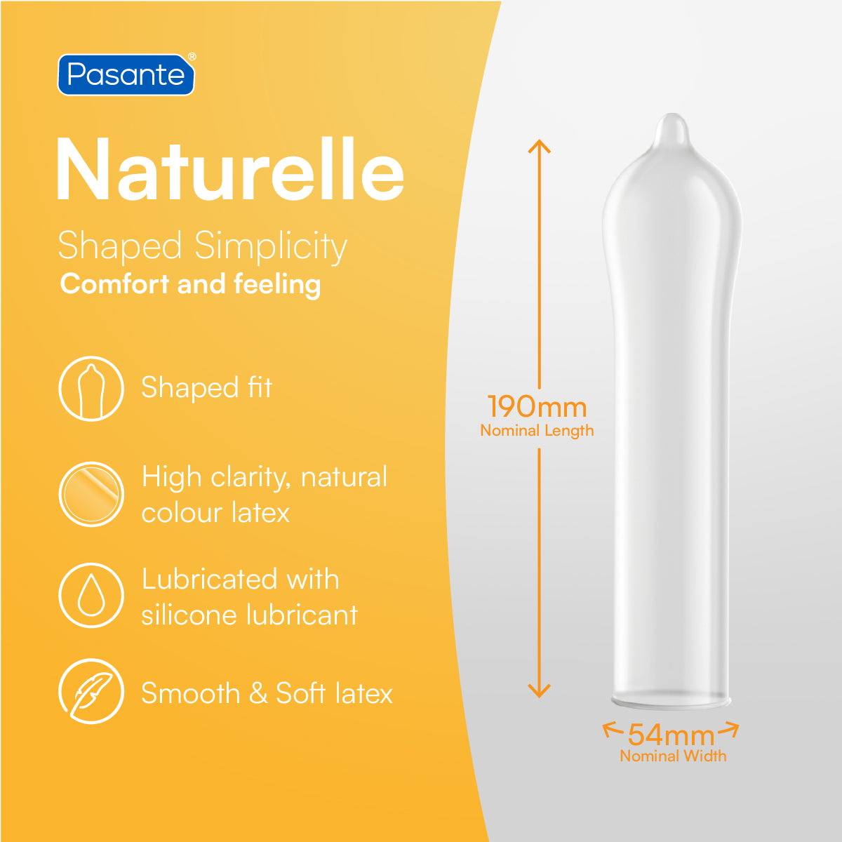 Pasante Naturelle Condom Specification