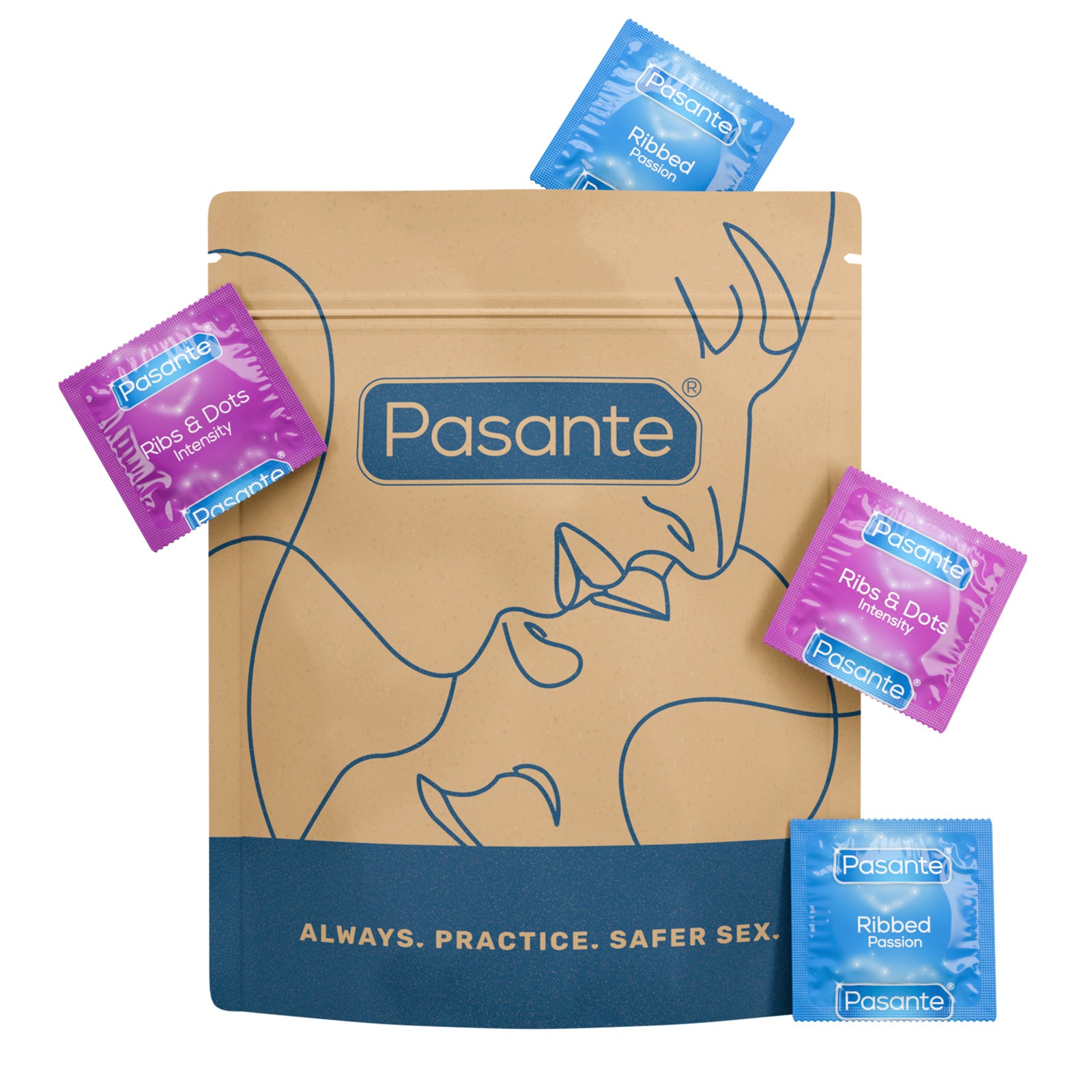 Pasante Intensity and Passion Textured Condoms 36 Pack Pasante.com Pasante Intensity and Passion Textured Condoms 36 Pack Pasante.com