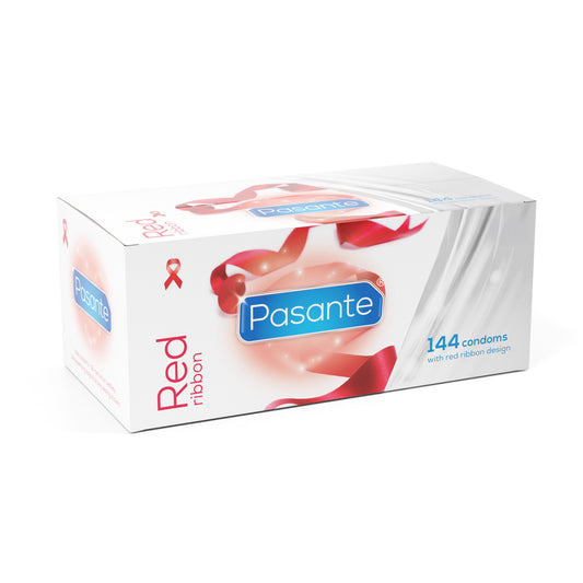Pasante Red Ribbon Condoms 144 Clinic Pack