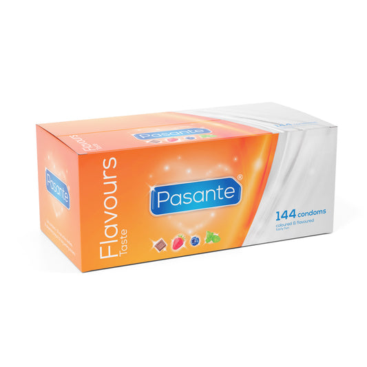 Pasante Taste Flavoured Condoms 144 Clinic Pack