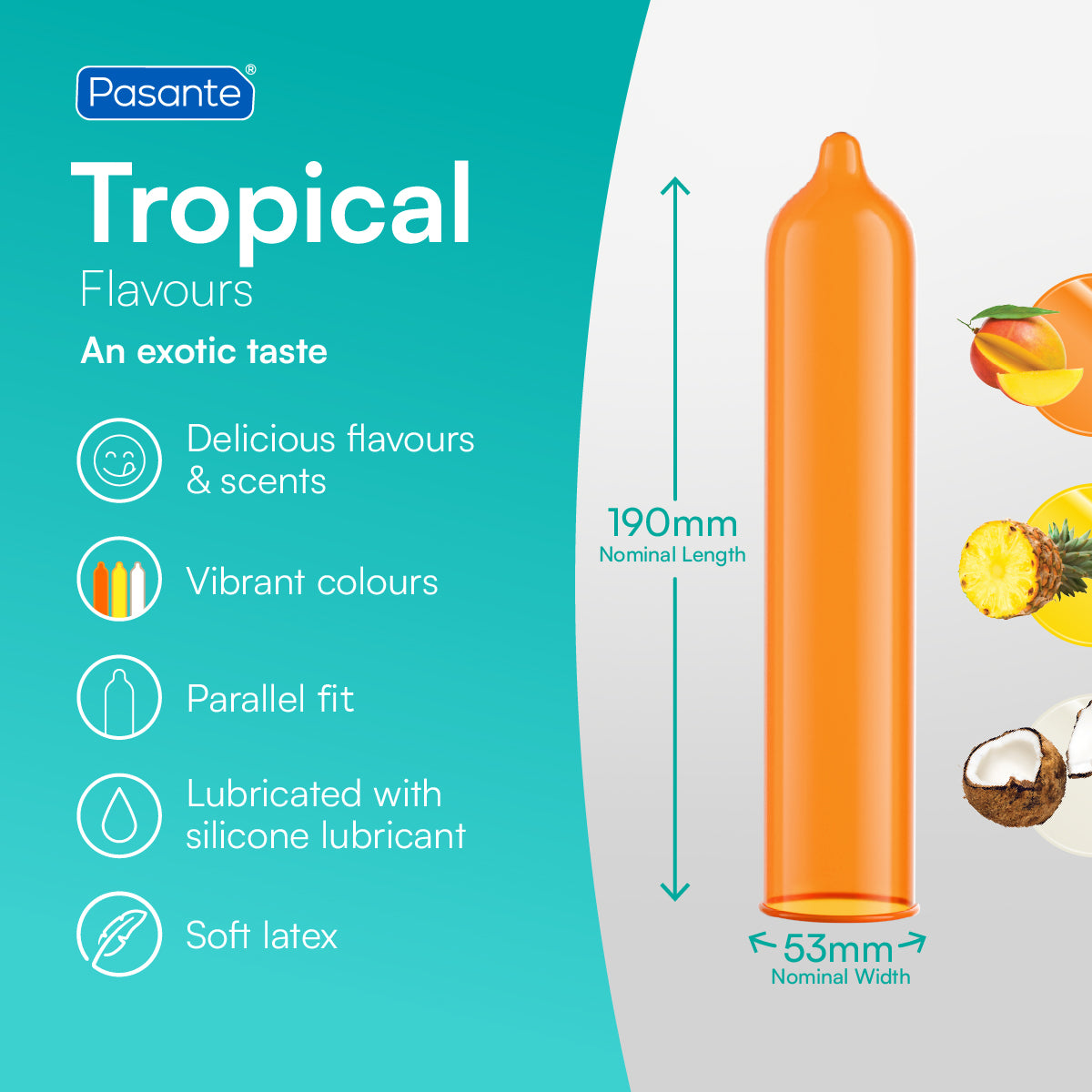 Pasante Tropical Condom Specification
