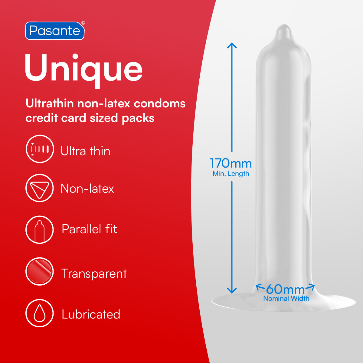 Pasante Unique Condom Specification