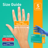 Trustex Nitrile Disposable Gloves - Powder Free - 100 Pack - Small