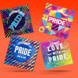 Pasante Pride themed condoms