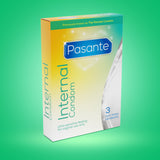Pasante Internal Condom 3 Pack  - Previously known as the Female Condom.