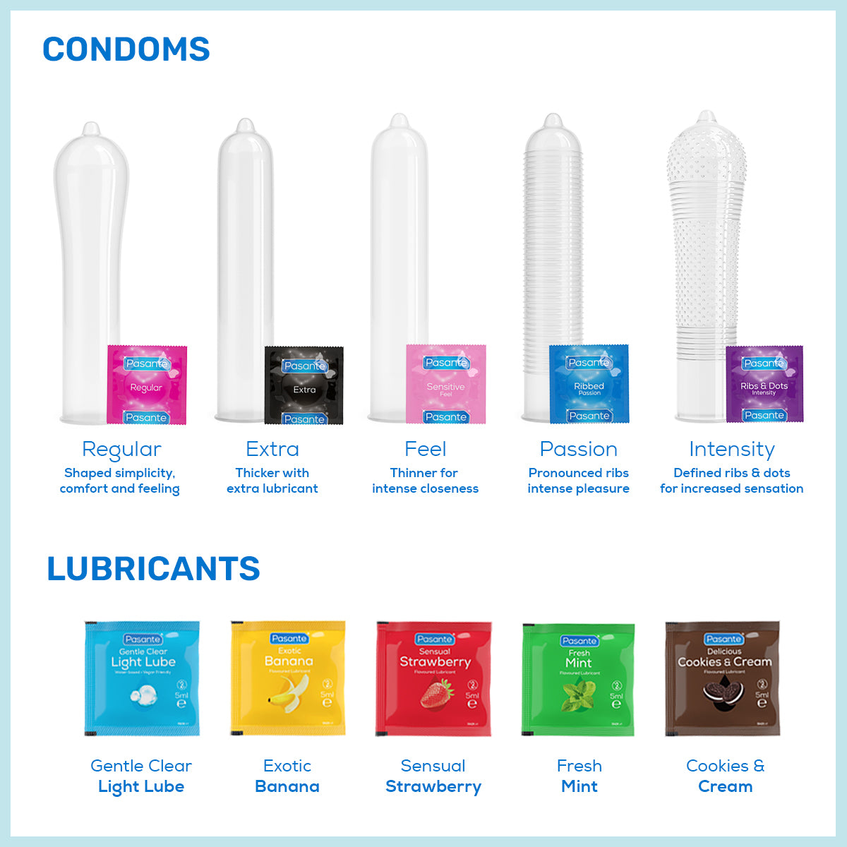Pasante Mixed Condoms and Lubricants Limited Edition Pack (30 Bag) Pasante.com Pasante Mixed Condoms and Lubricants Limited Edition Pack (30 Bag) Pasante.com