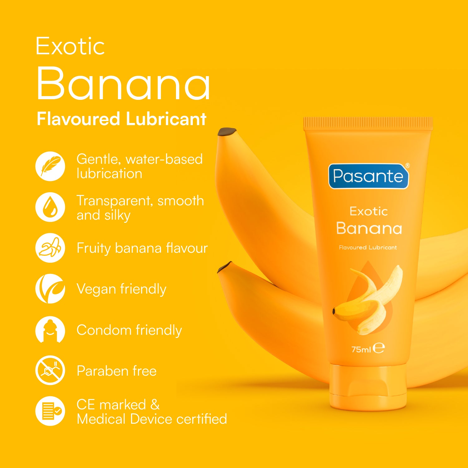 pasante Exotic Banana Lube Features