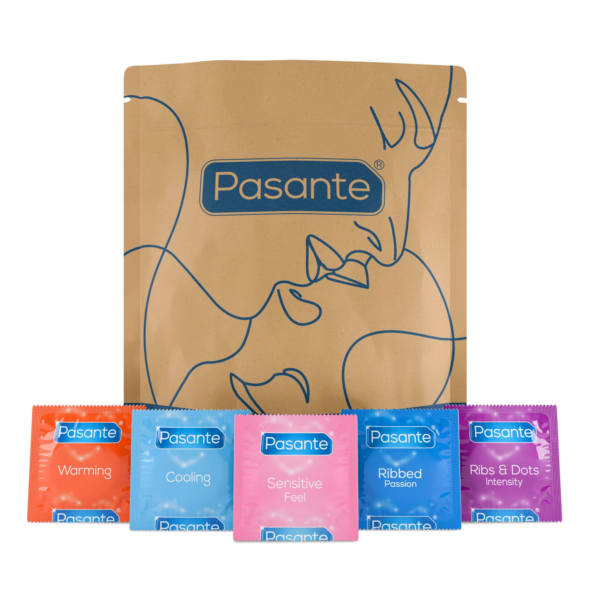 pasante variety condom bag 20 in a pack