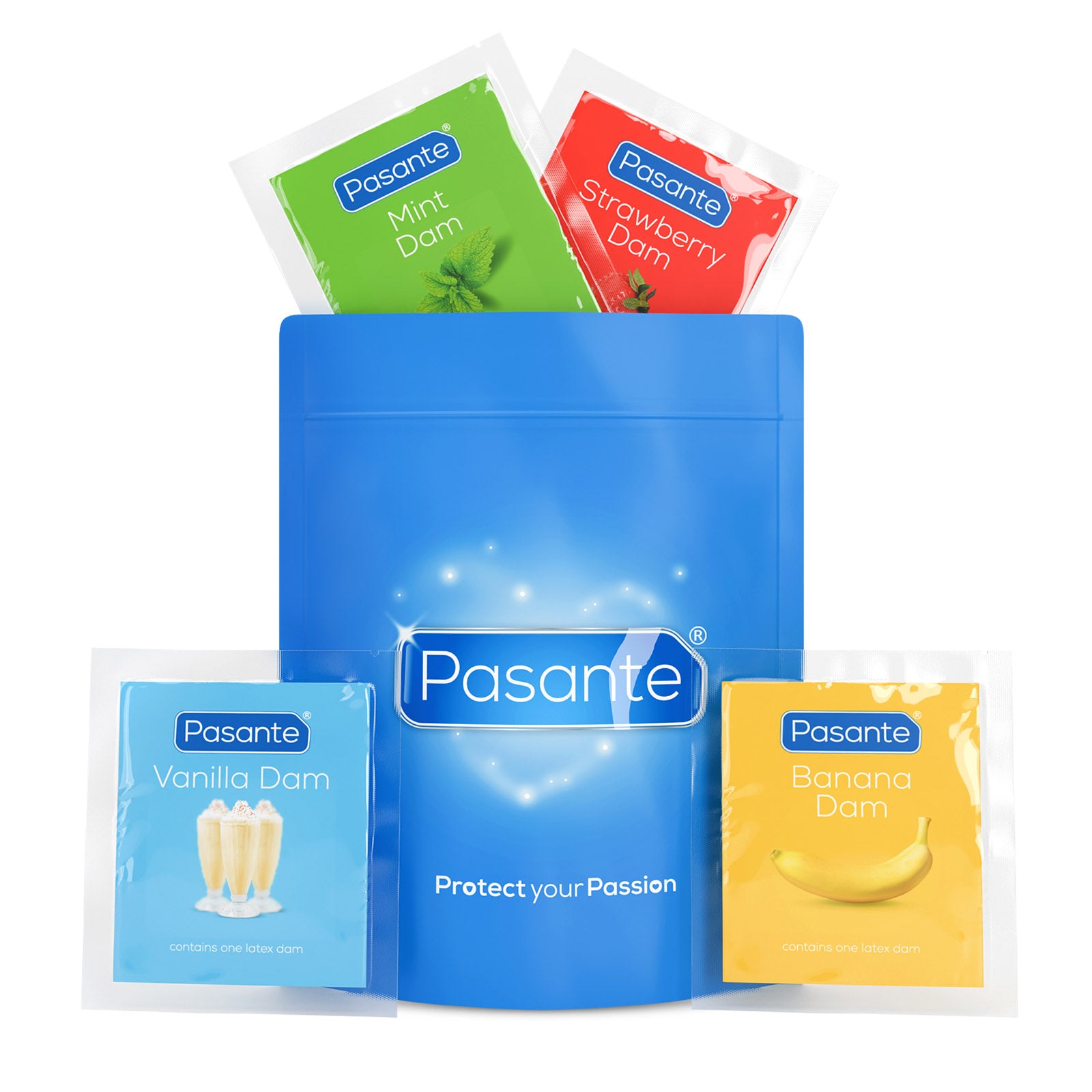 Pasante Oral Dam 8 pack