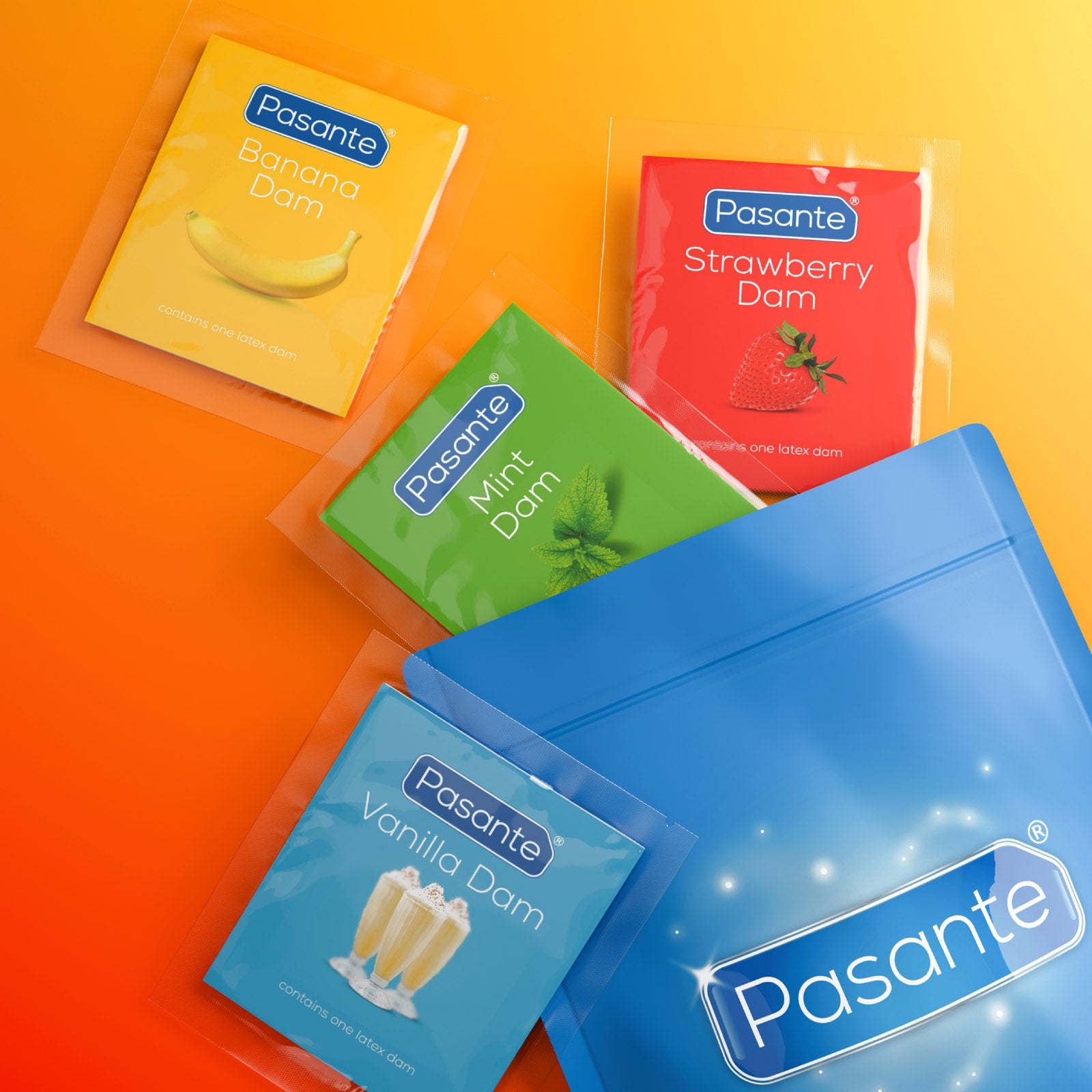 oral dams with pouch