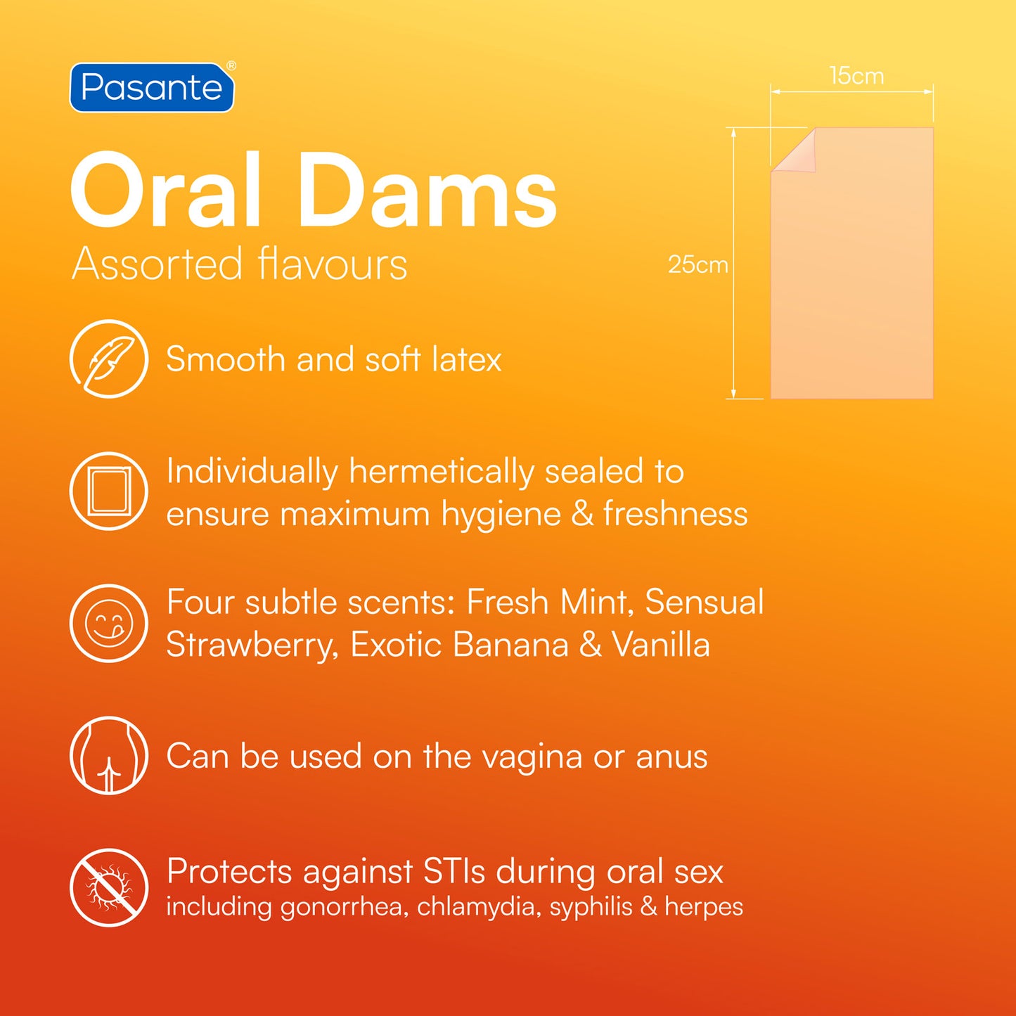 oral dams features
