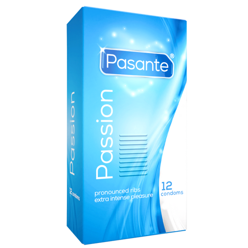 Pasante Ribbed Passion range of condoms