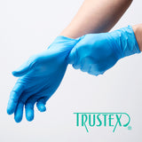 Trustex Nitrile Disposable Gloves - Powder Free - 100 Pack - Small