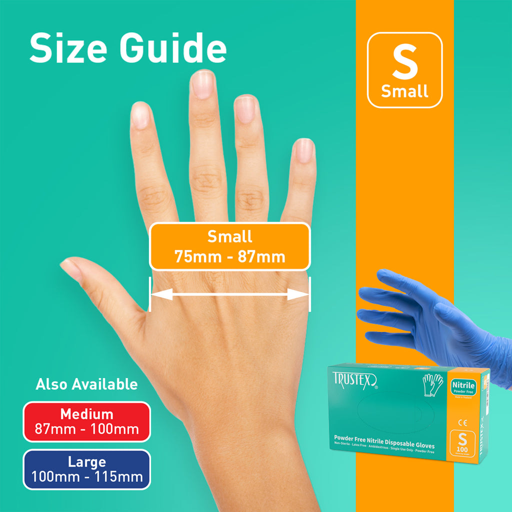 Great Value Nitrile Disposable Gloves, One Size, 100 Ct 