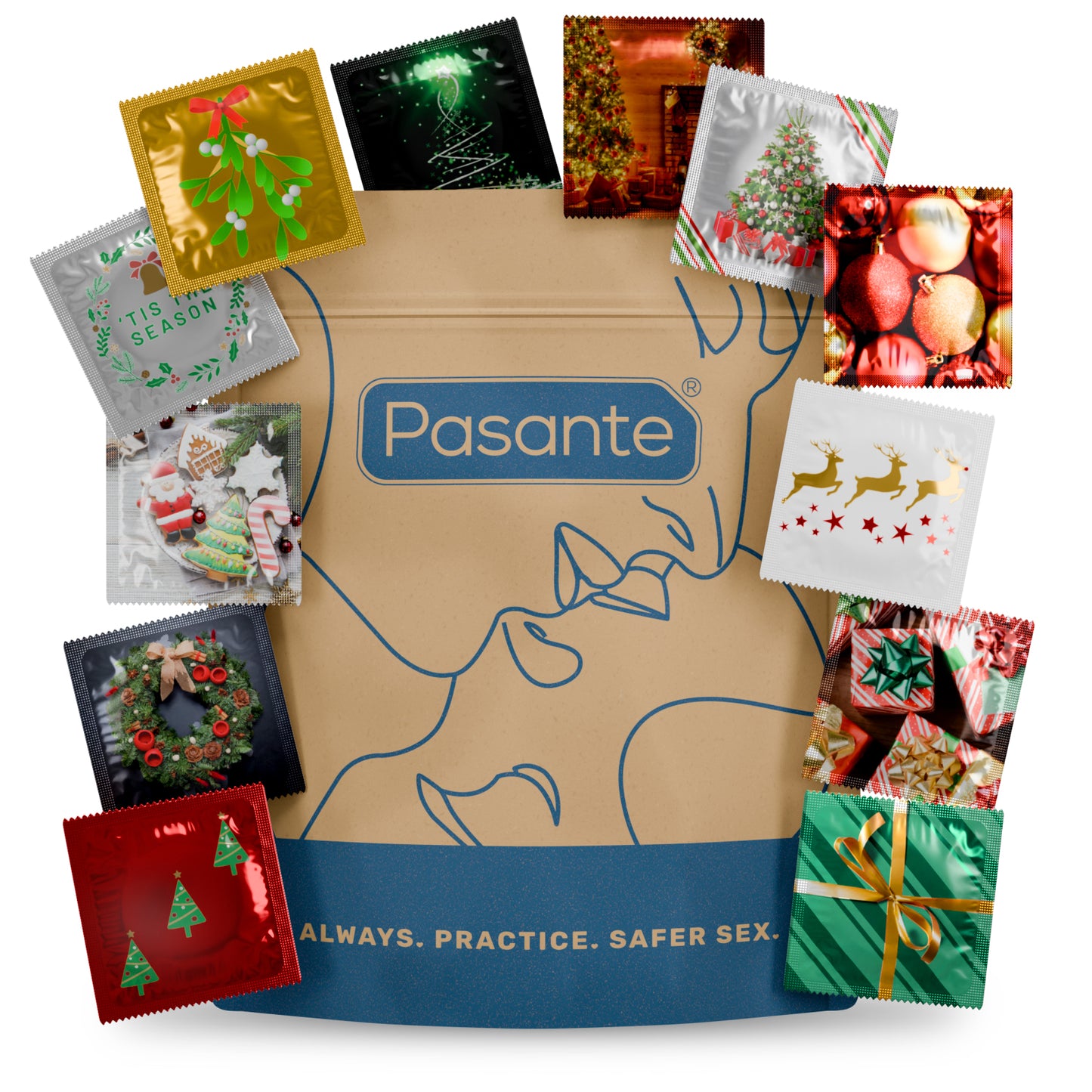 Pasante Christmas Themed Condoms Limited Edition 36 Pack