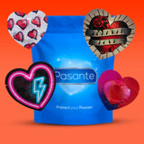 Pasante Heart Condoms 12 Pack