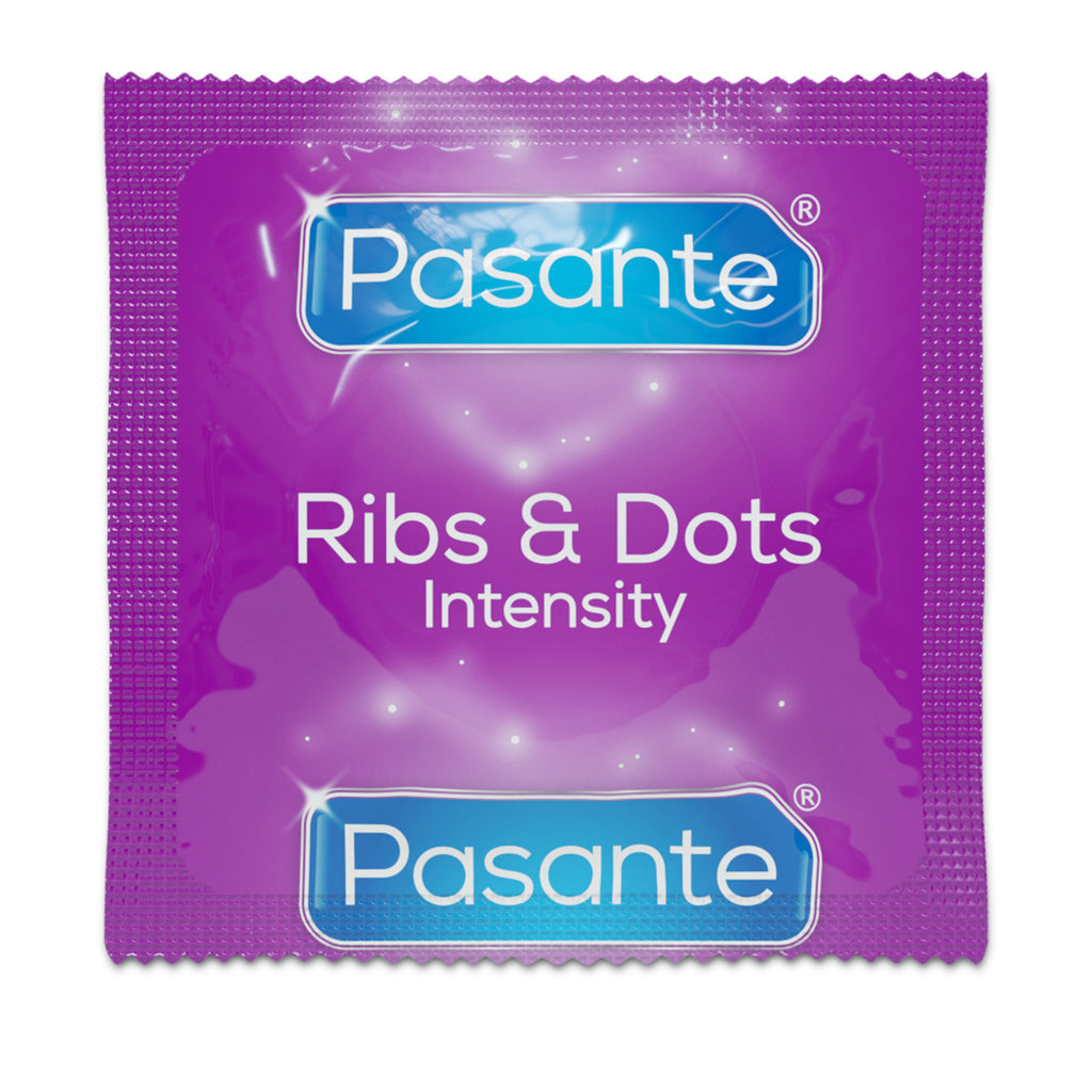 Pasante Ribs and Dots Condom Foil